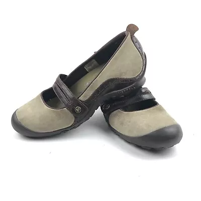 Merrell Plaza Bandeau Loafers Size 8.5 Mary Jane Shoes Dark Taupe Slip On • $19.98