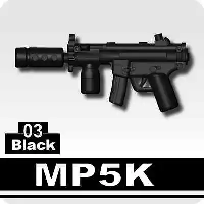 MP5K Silenced Machine Gun Compatible W/toy Brick Minifig MP5 SWAT Police • $1