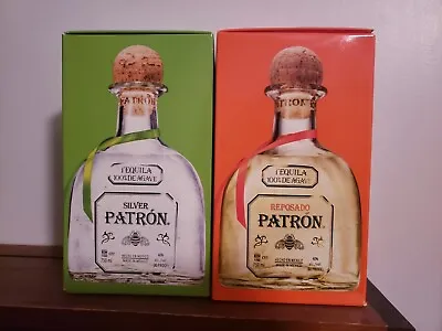 Empty Patron Silver & Reposado Tequila Bottles -750ml • $9.99