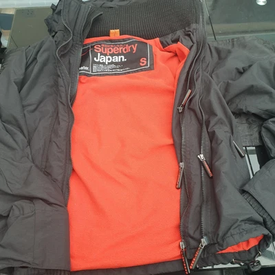 £20 • Buy SUPERDRY Windcheater Jacket - Black With Red - Size Small - Used