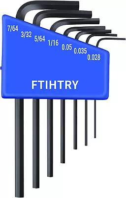 FTIHTRY 7Pcs SAE Mini Hex-L Key Allen Wrench Set - Small Allen Wrench 0.028 0.0 • $11.83