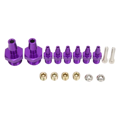 $22.81 • Buy 6 Port Vacuum Block Intake Manifold Kit 1/8in NPT Connector 1/2in NPT Inlet Out