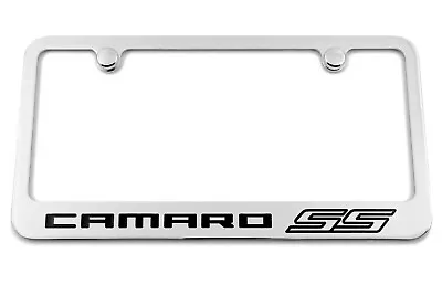 Camaro SS Engraved Chrome Plated License Plate Frame Made In USA • $33.95