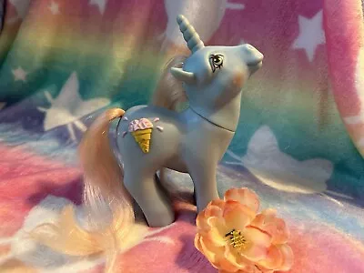 My Little Pony Vintage Coco Berry Sundae Best Unicorn Blue Ice Cream • $15