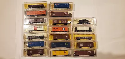 Atlas N Scale Boxcar Lot Of 19 W Free Ship! • $26