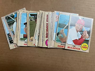 1968 Topps Vintage Baseball Cards 25 Card Lot • $9.99