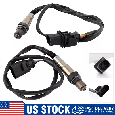 2Pcs Upstream+Downstream O2 Oxygen Sensor For 2014-10 VW Beetle Golf Passat 2.5L • $44.99