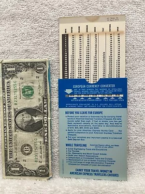 1970 American Express Currency Converter Slider  Vtg • $5.99