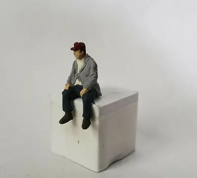 Arttista #1120 - Sitting Man #1 - O Scale Figure - Model Trains - NEW • $8.79