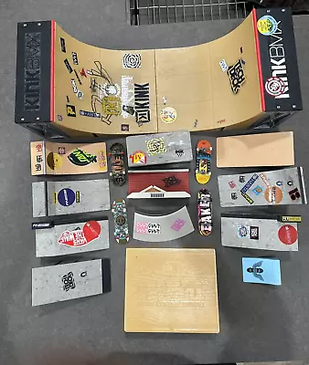 Mixed Lot Of Ramps Tech Deck Spin Master Half Pipe Parts And Fingerboards 18 Pcs • $49.99