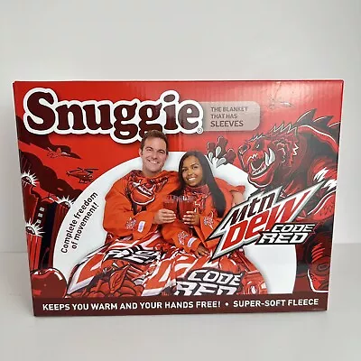 NEW! Snuggie Blanket Sleeves Mountain Dew Code Red (71 X54 ) • $24.99