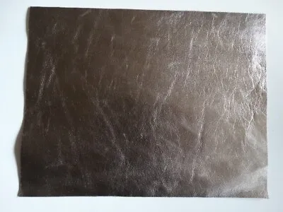 £4.99 • Buy Distressed Gold Leather Hide Offcut 26x20cm 0.8mm #CT226 Design Craft Hobby