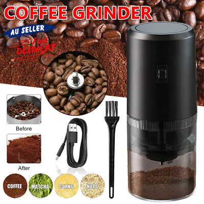 Electric Coffee Grinder Grinding Mill Bean Nut Spice Herbs Blender Machines USB • $26.49