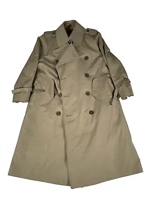 Vintage Wool Trench Coat Men's 38S Gleaneagles Double Breasted Removable Lining • $24.75