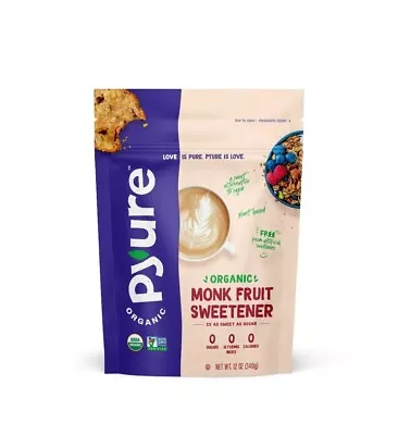 Organic Monk Fruit Sweetener 12 Ounces 12/25 • $14.99