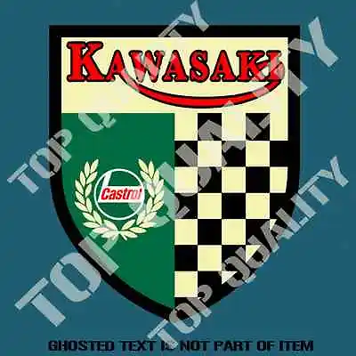 Vintage Castrol Kawasaki Decal Sticker Suit Moto Motorcycle Decals Stickers • $5.50