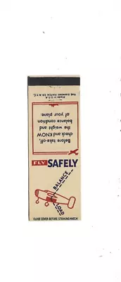 Vintage Matchcover Fly Safely Balance Load • $2.50