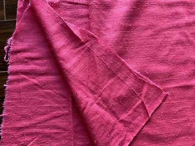 Vtg  Belgian Linen Berry Pink 45”x3.25 Yards Pre-washed GORGEOUS Reversible • $69.90