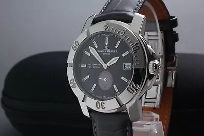 Exc+5 Baume & Mercier CapeLand 65353 Date Black Dial Automatic Men's Watch JAPAN • $720