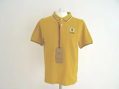 £59.99 • Buy BNWT Kent & Curwen David Beckham Rose Patch Yellow Men Polo Tshirt X-Large 