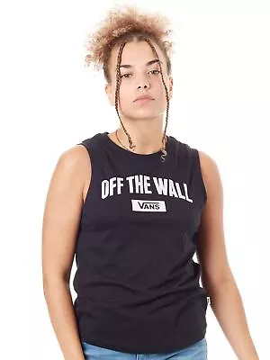 Vans Black New Arch Muscle Womens Tank Top - S • £7