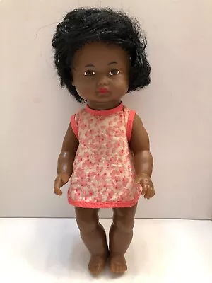 So Cute A Vintage 10  African American Baby Doll E.S.26 On Neck • $25