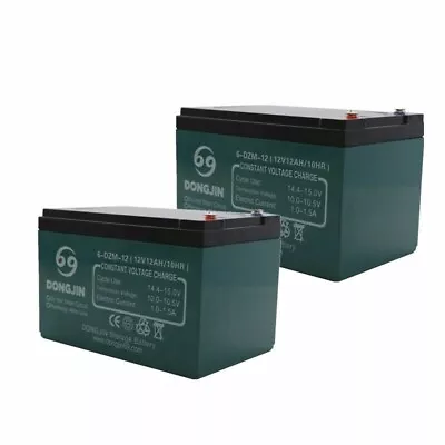 2x 12V 12Ah 6-DZM-12 Battery For Mobility Scooter Go Kart ATV Quad Golf Cart • $108.59