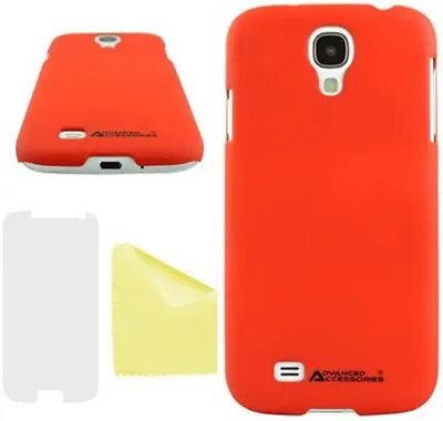 Advanced Accessories Swanky Hard Back Case For Samsung Galaxy S4 I9500 - Red • £2.99