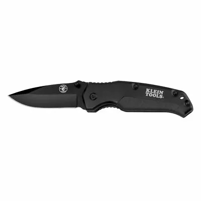 KLEIN TOOLS - Black Drop-Point Blade Pocket Knife • $29.99