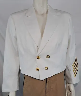 Genuine Surplus US Navy Medical Officers Mess Dress Jacket White 40-41  (1548) • $107.34