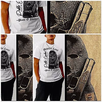 Streetwear T-shirt Medellin Cartel King Of Cocaine Pablo Escobar Premium Thug • $21.99