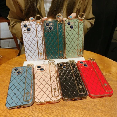 $8.79 • Buy For IPhone 14 13 12 11 Pro Max X XR 8 Glossy Rubber Hand Holder Stand Case Cover