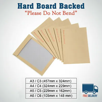 £0.99 • Buy Hard Cardboard  Backed 'please Do Not Bend' Envelopes Manilla Brown A3/a4/a5/a6