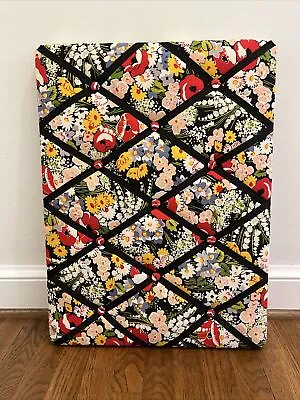 VERA BRADLEY Poppy Fields Ribbon Board 18” X 24” Hangs Either Direction • $24.99