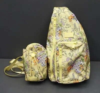 2pc Vera Bradley Reactive  Sunlit Garden  Sling Backpack + Water Bottle Bag New • $69.99