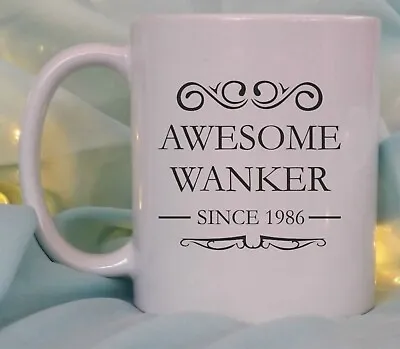 Rude Adult Birthday Gift Mug Awesome Swearing Funny Novelty Personalised Any Age • £10.95