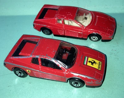 £5.50 • Buy Matchbox Ferrari Testarossa X1 ‘85 1:59 & 1x ? Used See All Photos 2x Red Cars