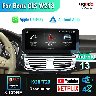 12.3  Android 13 Screen Carplay GPS For Mercedes CLS W218 Multimedia Car Stereo • $519