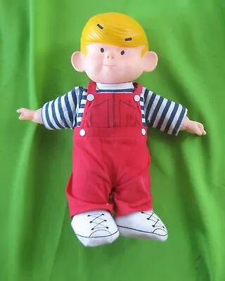 Vintage Dennis The Menace Doll Ketcham 13  1983 Mighty Star Vinyl Plush • $35