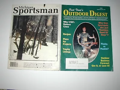 Vintage Michigan Sportsman Magazine From 1985 Outdoor Digest From 1998 • $4.99