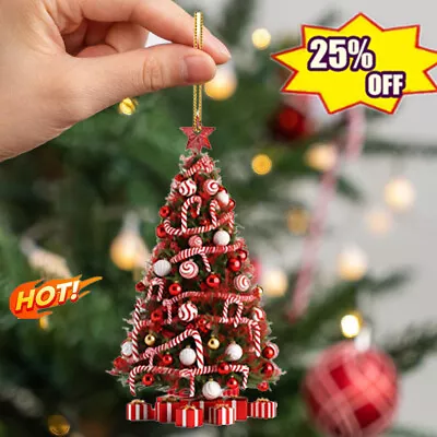 NEW Christmas Candy Cane Pendant Hanging Ornament Xmas Tree Party Decorations • £2.98