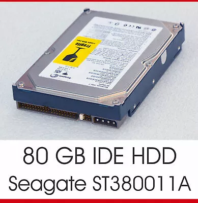 35   889CM 80GB Ide Pata HDD Hard Drive Seagate ST380011A 40-PIN 7200U/M F3 • £238.12