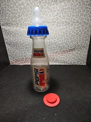 Vintage Diet Pepsi Baby Bottle With Nipple Plastic100% Uh Huh 8 1/4  T • $21.78