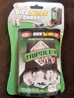 NEW Alex Ideal Tripoley Dice Slide Family Fun Game Hearts Poker Michgan Rummy V7 • $14.97