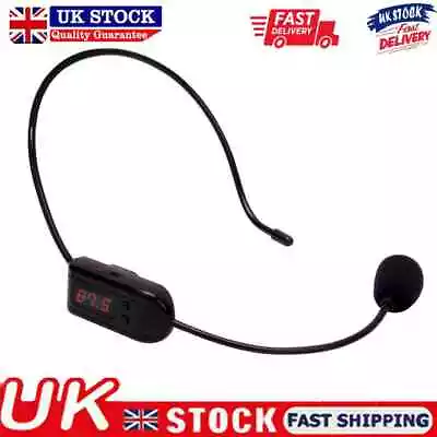 £9.89 • Buy FM Wireless Microphone Headset Megaphone Radio Mic For Loudspeaker