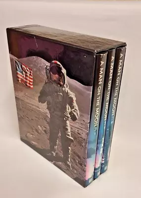 A Man On The Moon 3 Volume Hardback Series Andrew Chaikin TimeLife Books • £4.99