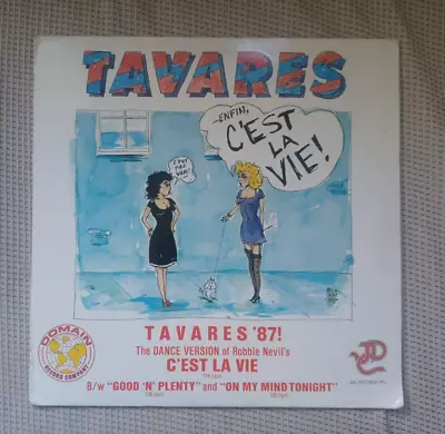 TAVARES  'c'est La Vie'  '87 (Vinyl 1987 JDC Record) • $14