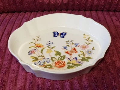 £3.99 • Buy Aynsley - Oval Trinket Dish -  Cottage Garden  - Bone China -Floral, Butterflies