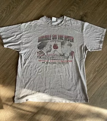 Vintage Mike Tyson Vs Lennox Lewis Size XL Rumble On The River Memphis Shirt ‘02 • $44.95