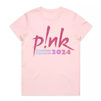 P!NK Summer Carnival T-shirt Pink Concert Tour 2024 Tour Merchandise • $9.99